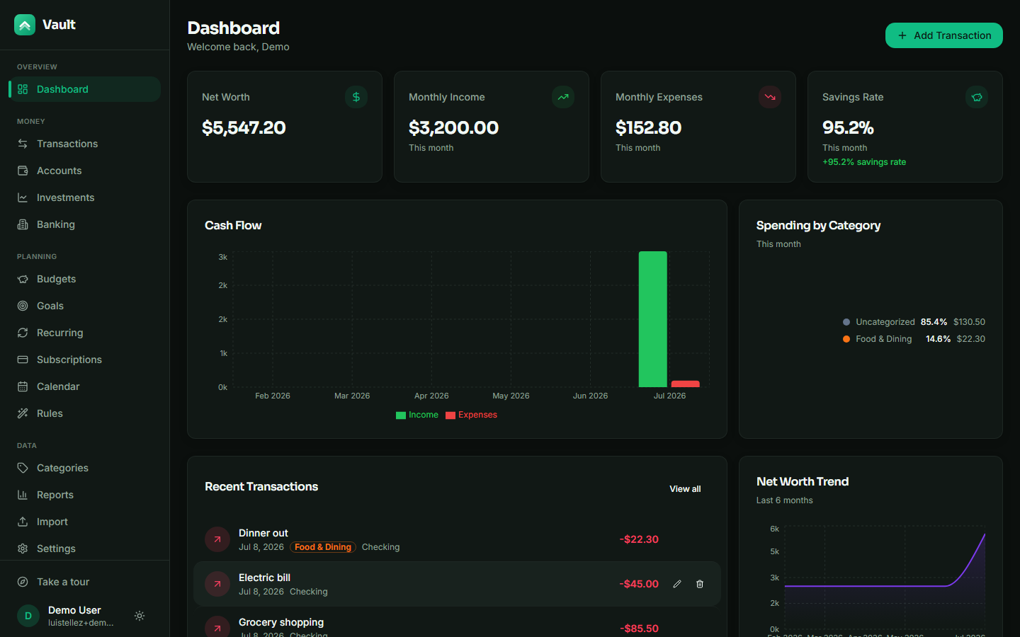 ExpenseManager screenshot